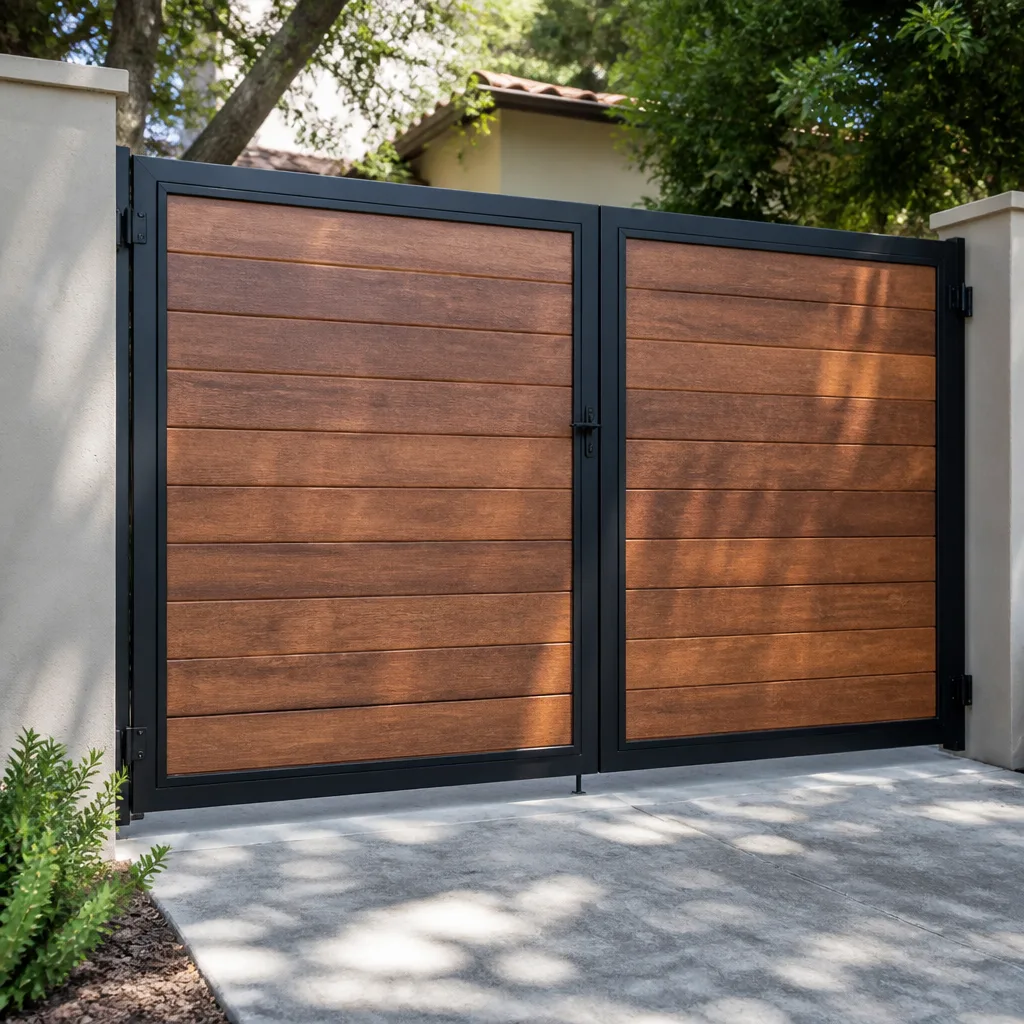 Wood & steel frame